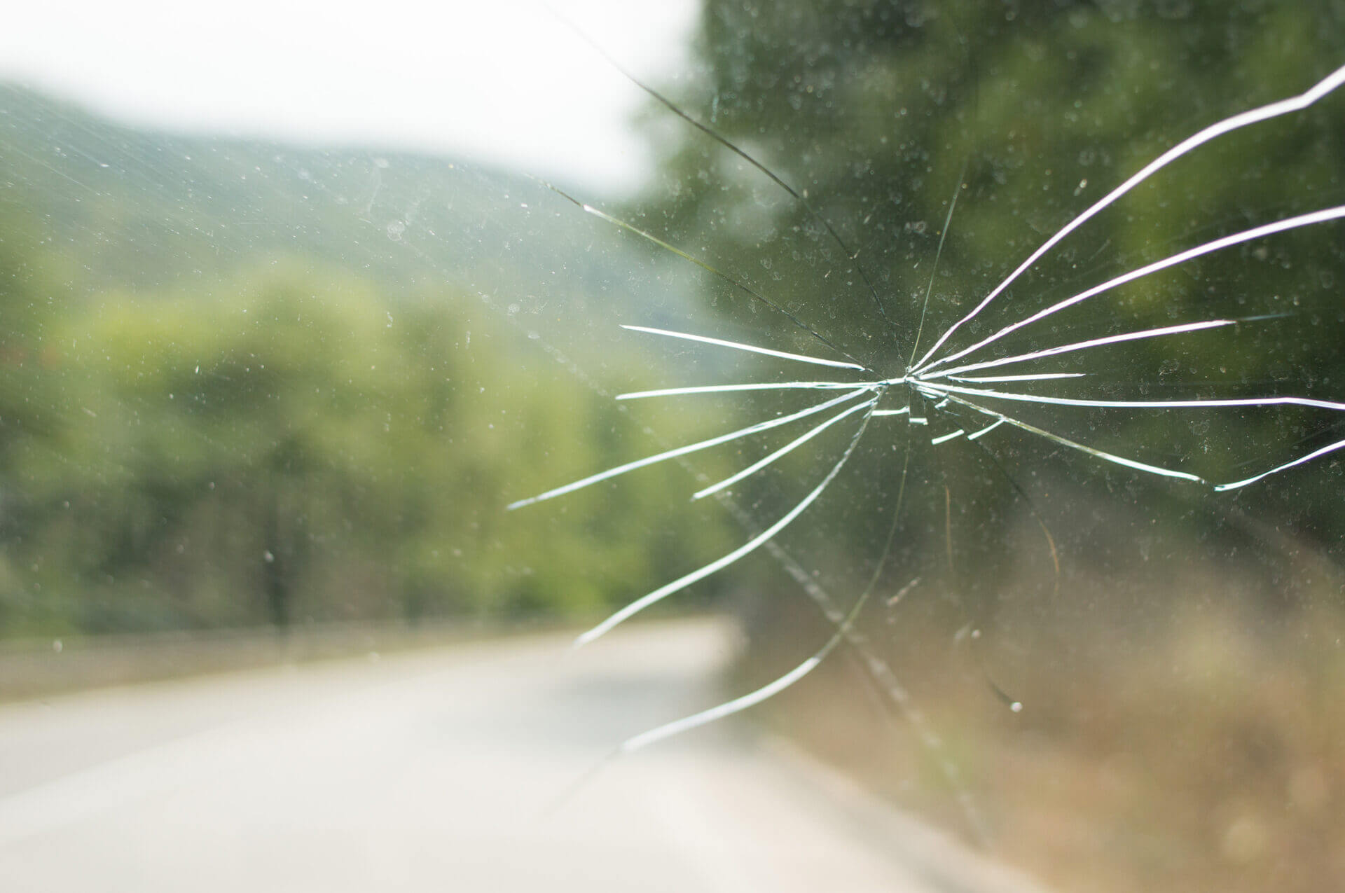 Broken Car Glass